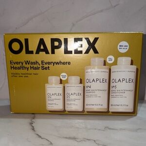 OLAPLEX Every Wash Everywhere Healthy Hair Set w/FULL+TRAVEL SZ Nos. 4 & 5 NIB!